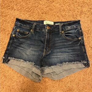 Dark Blue Jean Shorts